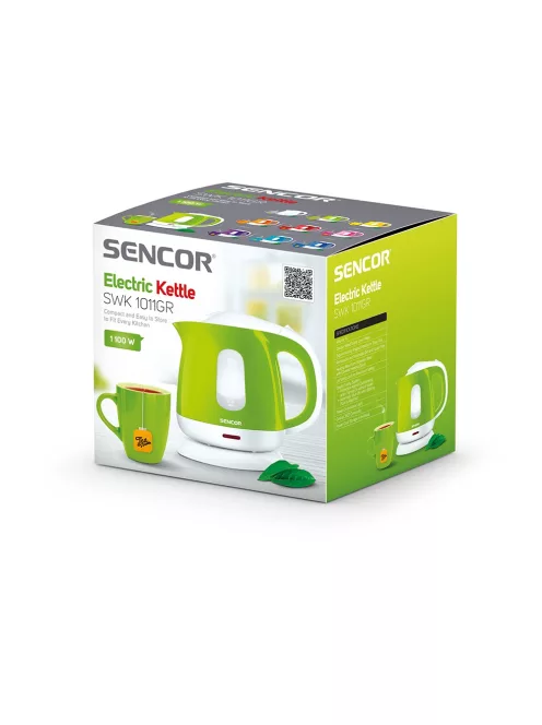 Електрическа кана SENCOR SWK 1011GR, 1L, 900 - 1100W, Зелен - Код G5460