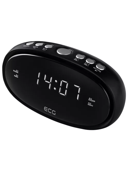 Радио ECG RB 010 Black, Цифров часовник/аларма, Черен - Код G5464