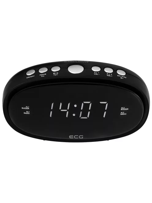 Радио ECG RB 010 Black, Цифров часовник/аларма, Черен - Код G5464