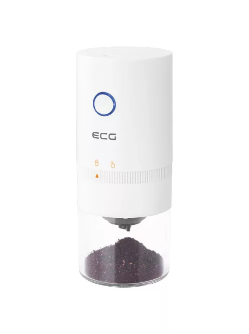 Преносима електрическа кафемелачка ECG KM 150 Minimo White, 13 W, макс. 120 мл, Бял - Код G5467