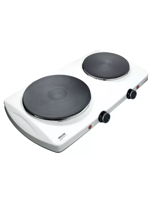Двоен електрически котлон SENCOR SCP 2253WH-EUE4, 2500 W, Два котлона с диаметър 18 и 15 cm, Бял - Код G5475