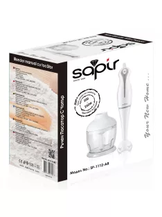  Пасатор и чопър 2в1 SAPIR SP 1112 AR, 250W, бял - Код G8412