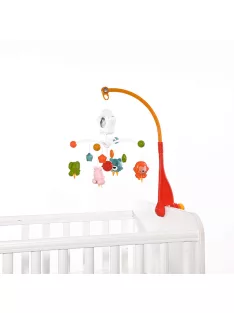 Музикална въртележка LORELLI HAPPY ANIMALS, Оранжев