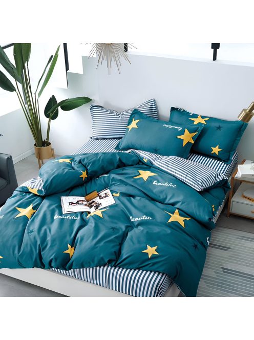 Set za spavanje s dva lica s gumicom EmonaMall, 4 dijela - Model S14758