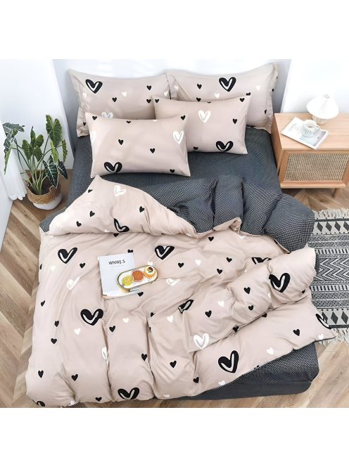 Set za spavanje s dva lica s gumicom EmonaMall, 4 dijela - Model S14825