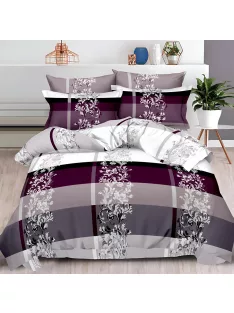   Двулицево спално бельо с ластик EmonaMall, 6 части - Модел S14990