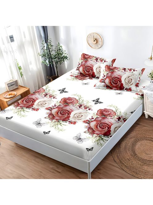 Donja plahta s gumicom i dvije jastučnice (za madrac 160x200) EmonaMall, 3 dijela - Model S16264