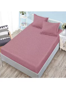   Едноцветен долен чаршаф с ластик и две калъфки (за матрак от 160x200 до 180x200) EmonaMall, 3 части - Модел S18240