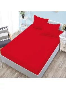   Едноцветен долен чаршаф с ластик и две калъфки (за матрак 160x200) EmonaMall, 3 части - Модел S18253