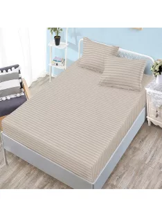   Едноцветен долен чаршаф с ластик и две калъфки (за матрак 160x200) EmonaMall, 3 части - Модел S18262