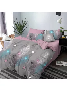   Двулицево спално бельо с ластик EmonaMall, 6 части - Модел S19094