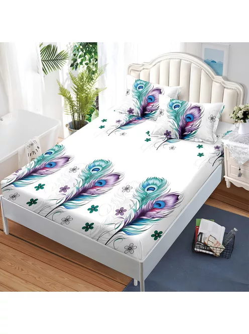 Долен чаршаф с ластик и две калъфки (за матрак от 160x200 до 180x200) EmonaMall, 3 части - Модел S19314