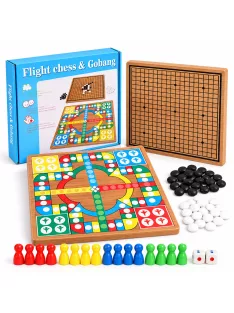 Дървена логическа игра 3в1 